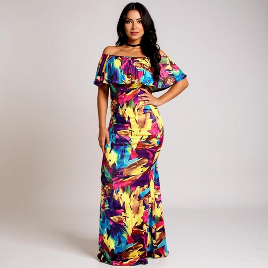 Color Light Maxi Dress