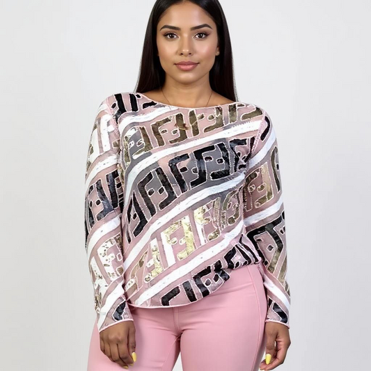 F Glitz Top