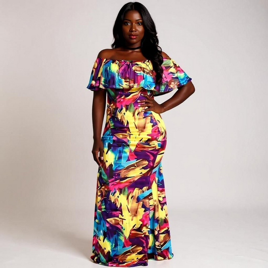Color Light Maxi Dress